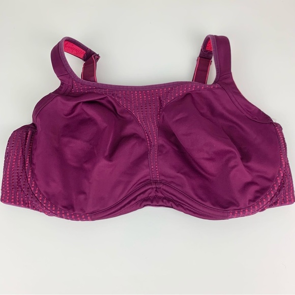 Soma Sport Max Support Underwire Purple Pink 44D - Picture 5 of 13